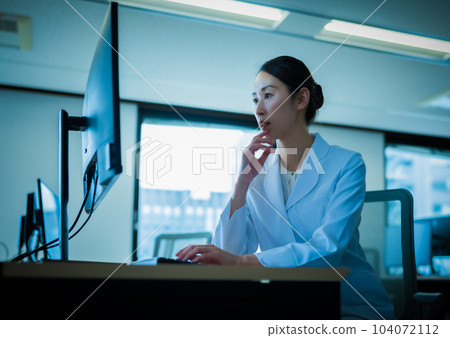 white robe, physician, female 104072112