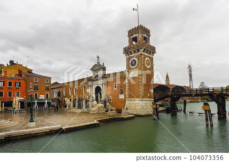 Venetian arsenal in the Castello district of Venice. May 2023 104073356