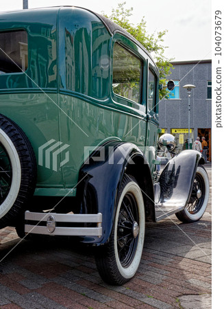Ford Model A 1930 vintage car in Isafjordur - Iceland Ford Model A 1930 vintage car in Isafjordur - Iceland 104073679