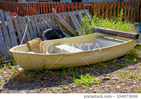 A rusty old fishing boat in Isafjordur - Iceland A rusty old fishing boat in Isafjordur - Iceland 104073699