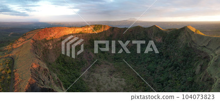 Panorama view of Masaya volcano park 104073823