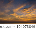 Sea and sky at sunset from Pattaya, Chonburi, Thailand 104073849