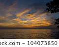 Sea and sky at sunset from Pattaya, Chonburi, Thailand 104073850