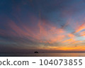 Sea and sky at sunset from Pattaya, Chonburi, Thailand 104073855
