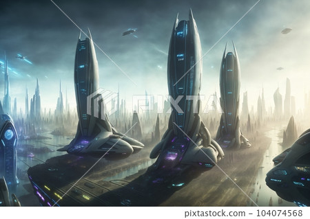 Futuristic Urban Metaverse - Explore a modern city with stunning architecture. Vibrant sunset, billboards, high-tech future. Suitable for digital art, websites, projects. Futuristic Urban Metaverse - Explore a modern city with stunning architecture. Vibrant sunset, billboards, high-tech future. Suitable for digital art, websites, projects. 104074568