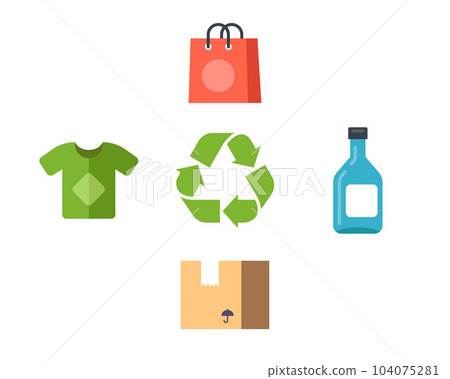 biodegradable goods for recycling. 104075281
