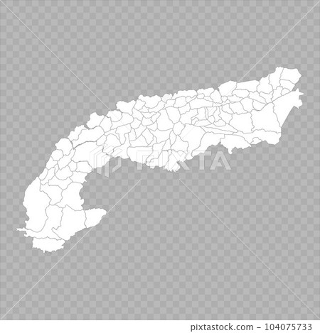 map of Alps with alpine regions borders 104075733