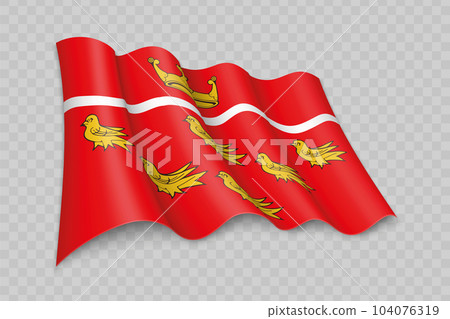 3D Realistic waving Flag of East Sussex is a county of England 3D Realistic waving Flag of East Sussex is a county of England 104076319
