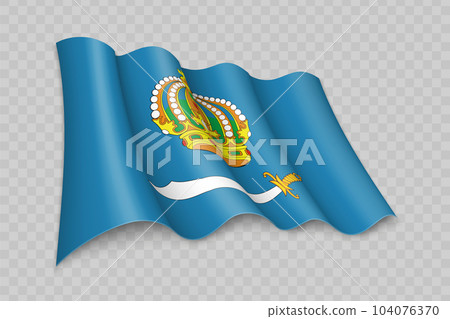 3D Realistic waving Flag of Astrakhan Oblast is a region of Russia 3D Realistic waving Flag of Astrakhan Oblast is a region of Russia 104076370