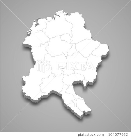 3d isometric map of Holy Roman Empire isolated with shadow 3d isometric map of Holy Roman Empire isolated with shadow 104077952
