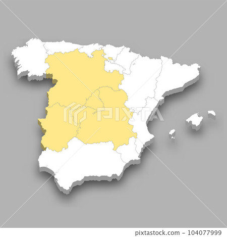 Centre region location within Spain map Centre region location within Spain map 104077999