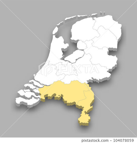 South region location within Netherlands map South region location within Netherlands map 104078059