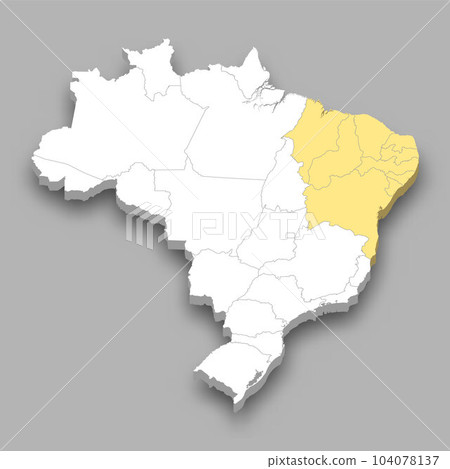 Northeast Region location within Brazil map Northeast Region location within Brazil map 104078137