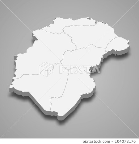 3d isometric map of Herrera is a province of Panama 3d isometric map of Herrera is a province of Panama 104078176