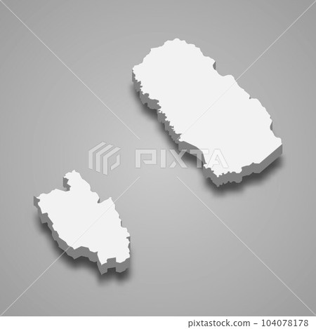 3d isometric map of Embera-Wounaan is a province of Panama 3d isometric map of Embera-Wounaan is a province of Panama 104078178