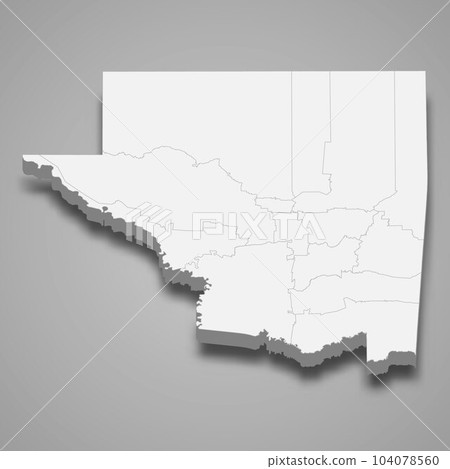 3d isometric map of Peten is a province of Guatemala 104078560