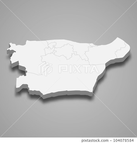 3d isometric map of Ida-Viru county is a region of Estonia 3d isometric map of Ida-Viru county is a region of Estonia 104078584