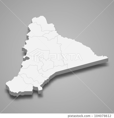 3d isometric map of Morona Santiago is a province of Ecuador 104078612