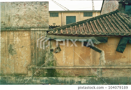 中國 1989 廣州房屋牆膠片掃描 104079189