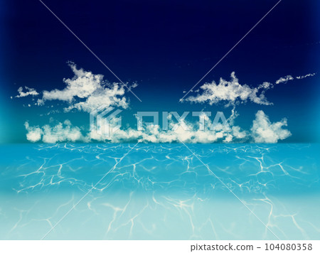 It is an illustration material of the summer sea and blue sky (・∀・) Part 7 104080358