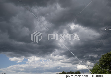 rain clouds about to fall 104080368