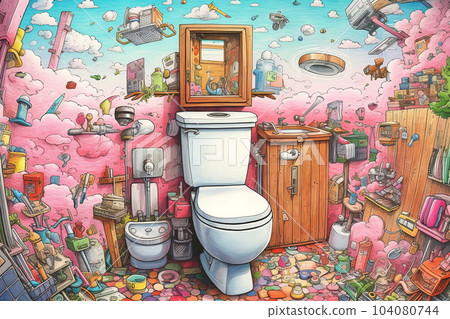 馬桶，Generative AI AI圖像 104080744