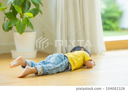 little boy in the living room little boy in the living room 104081326