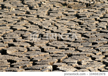 dry cracked earth as background 104081978
