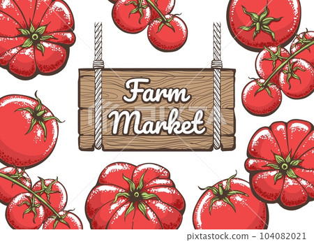 Tomatoes farm market design template Tomatoes farm market design template 104082021