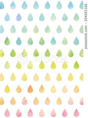 Texture of uneven colorful watercolor drops - vertical 104083188