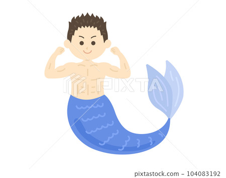 男性美人魚的插圖 男性美人魚的插圖 104083192