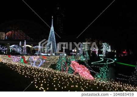 Popular Christmas illumination/Miyazaki 104083459