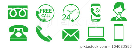 免費電話圖標 104083593