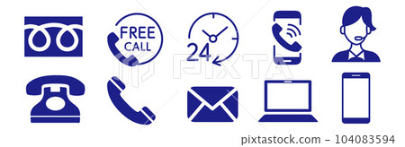 toll free icon toll free icon 104083594