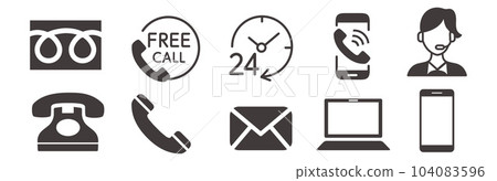 toll free icon 104083596