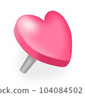 可愛的心圖釘 104084502