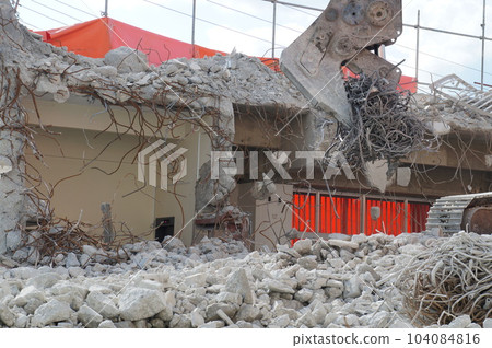 Construction demolition site Construction demolition site 104084816