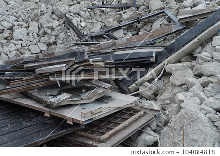 Construction demolition site Construction demolition site 104084818