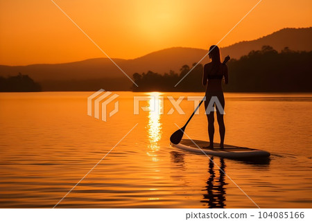 女人做 SUP AI 生成的圖像 104085166