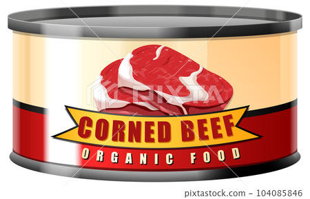 Corned Beef in Tin Can Vector Corned Beef in Tin Can Vector 104085846