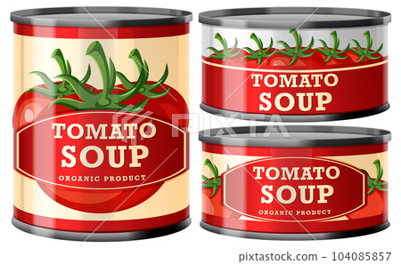 Tomato Soup Food Cans Collection 104085857