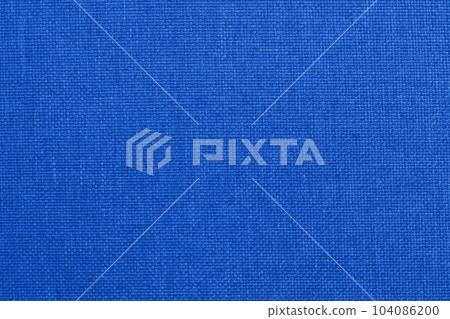 Dark blue linen fabric cloth texture background, seamless pattern of natural textile. 104086200