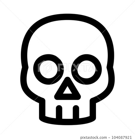 Halloween, line style icon of skull 104087921