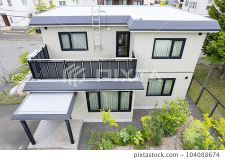 裝修後的房子鳥瞰圖（房屋裝修前後） 104088674