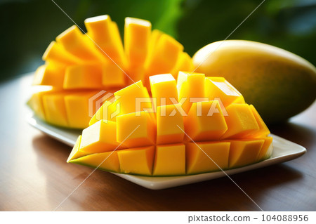 finely cut mango finely cut mango 104088956
