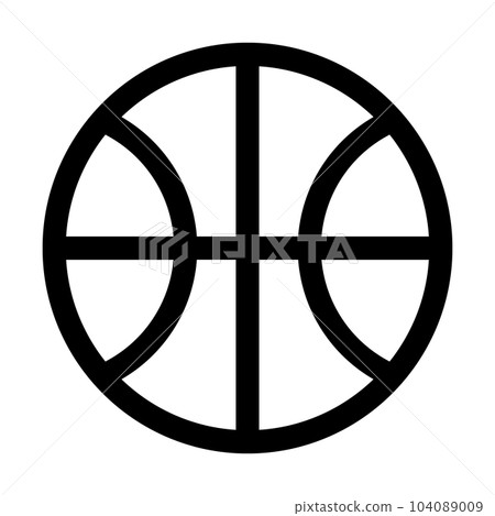 代表運動、籃球和籃球的線條樣式圖標 代表運動、籃球和籃球的線條樣式圖標 104089009
