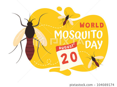 World Mosquito Day Vector Illustration on 20 August with Midge Can Cause Dengue Fever and Malaria in Flat Cartoon Hand Drawn Background Templates World Mosquito Day Vector Illustration on 20 August with Midge Can Cause Dengue Fever and Malaria in Flat Cartoon Hand Drawn Background Templates 104089174