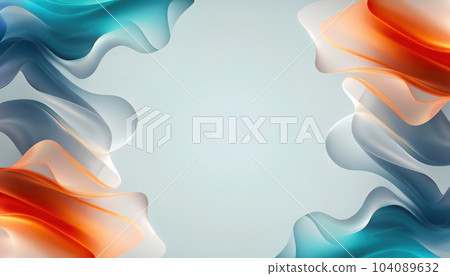 Abstract Art Design Background with Silky Waves 104089632