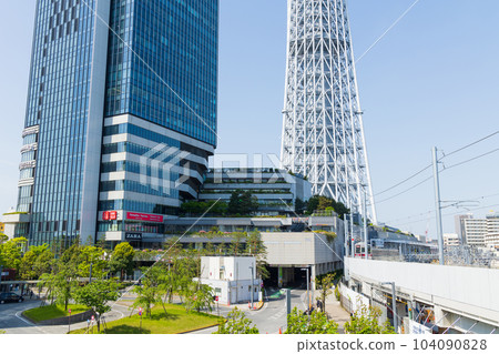 Tokyo cityscape Oshiage Station 104090828