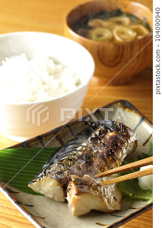 Set meal of grilled mackerel Set meal of grilled mackerel 104090940